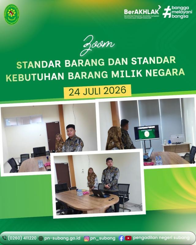 Zoom Standar barang dan kebutuhan BMN